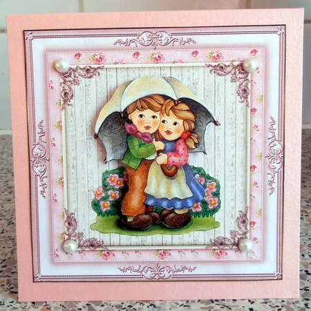 Floral Blank Insert 2 by Marijke Kok