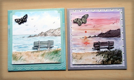Double Decoupage - Sea View Seat by Marijke Kok