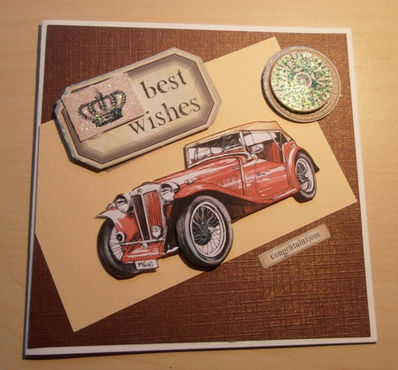 Transport Decoupage - Classic Cars by Marijke Kok