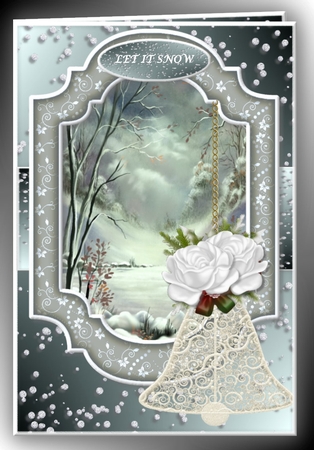 Snowy Lake Original Art, Designer Resource by Marijke Kok