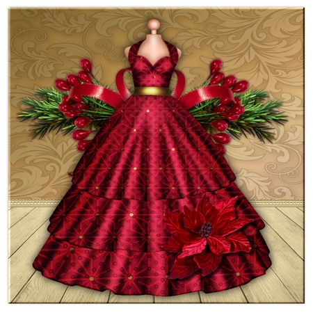 C263-PrettyDresses Christmas by Marijke Kok