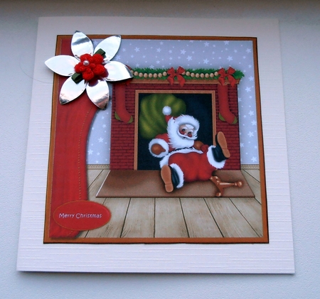 Fireplace & santa by Marijke Kok
