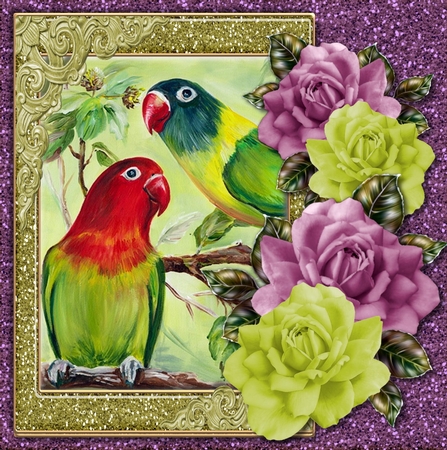 Painted Flowers by Marijke Kok