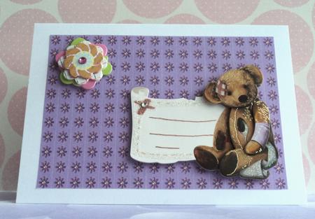 Lilac Floral Backing Paper by Marijke Kok