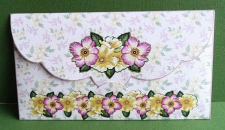 Gift Envelope/money Wallet - Ladies - Floral - Roses by Marijke Kok