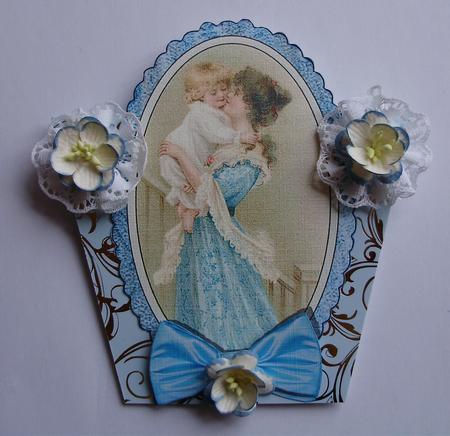 To a Wonderful Daughter - Cameo Card Topper by Marijke Kok