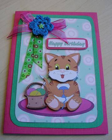 Ball of Fun Card Front by Marijke Kok