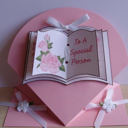 Pink Roses Birthday Book Sheet by Marijke Kok