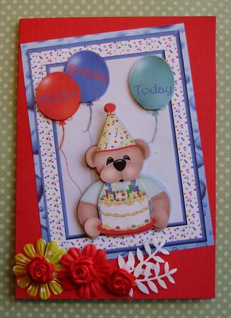 Birthday Cake Bear by Marijke Kok