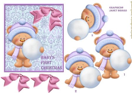 Bears Love Winter Designer Resource Graphics by Marijke Kok