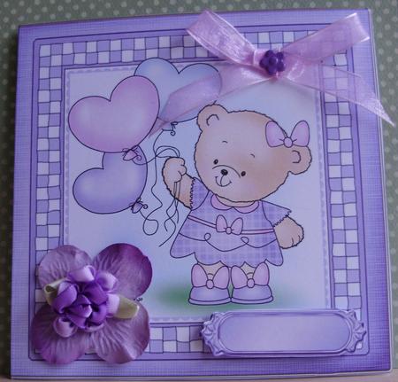 Rosie's Balloons Cut and Fold Quick Card by Marijke Kok
