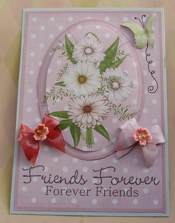 Forever Friends Floral Card Front by Marijke Kok