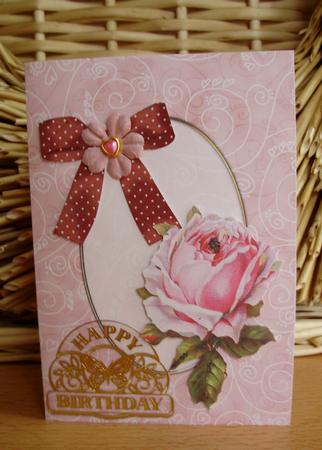 Pink Rose Vintage for Multiple Uses by Marijke Kok