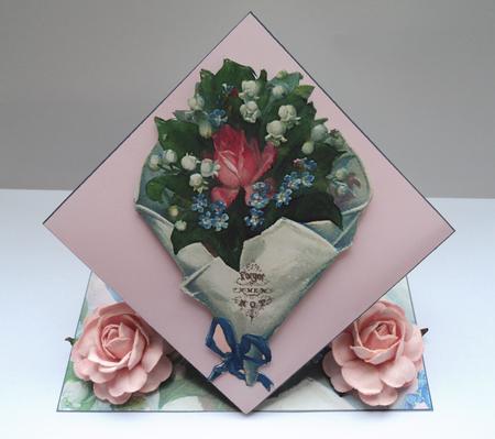 Floral Bouquet Springy Card by Marijke Kok