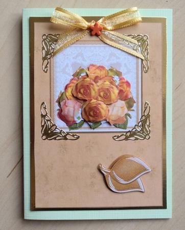 Golden Rose Arrangement by Marijke Kok
