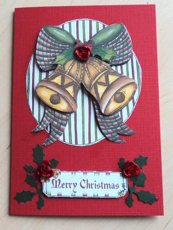 Christmas Bells Decoupage by Marijke Kok
