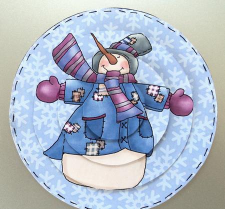 Frosty the Snowman Circle Pyramid by Marijke Kok
