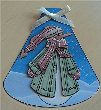 Snowman Wobble Card 3 by Marijke Kok