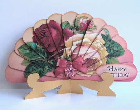 Glorious Sunrise Roses - Fan Sheet by Marijke Kok
