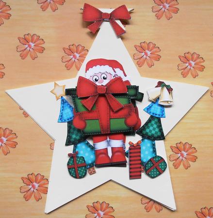 Santa's Present 3D Decoupage Sheet by Marijke Kok