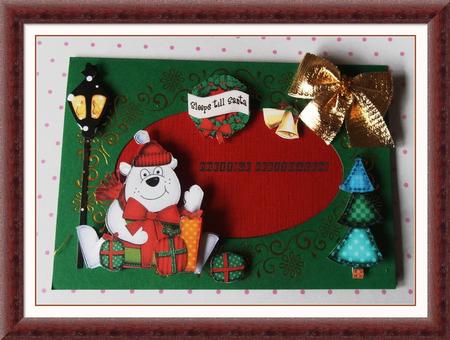 Polar Bear's Presents 3D Decoupage Sheet by Marijke Kok