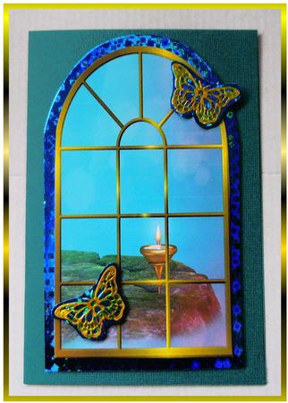 Christmas Windows Background Toppers by Marijke Kok