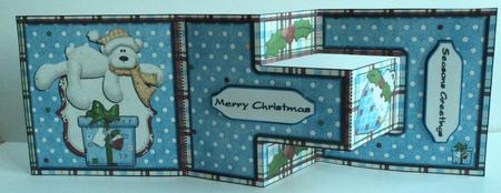 Lazy Days of Christmas T-step Tri Fold by Marijke Kok
