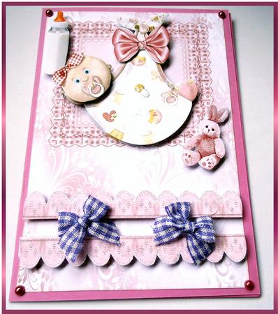 Cute Baby Girl with Her Bottle and Bunny by Marijke Kok