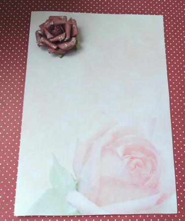 Pink Rose Dream Paper/vellum by Marijke Kok