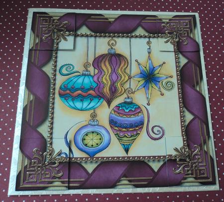 Christmas Decorations 8inch Picture Sheet by Marijke Kok