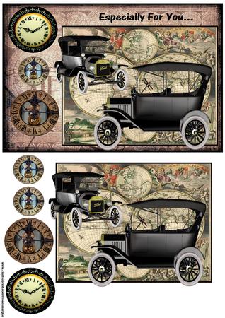 Cu 6 Vintage Ford Cars by Marijke Kok