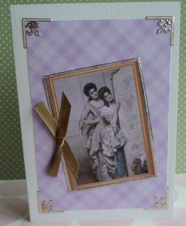 Lilac Check Backing by Marijke Kok