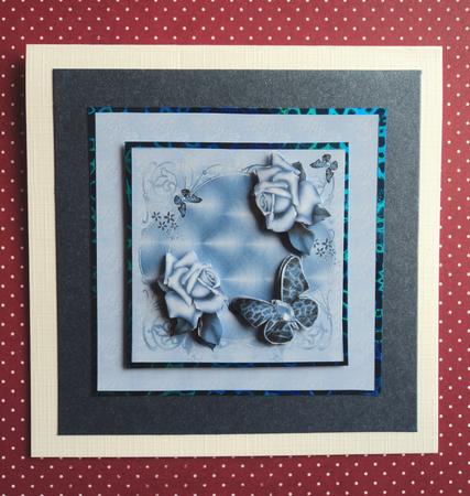 8x8 Blue Roses by Marijke Kok