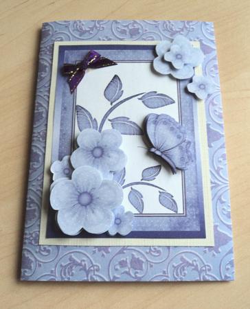 Flowers & Butterflies Card Front by Marijke Kok