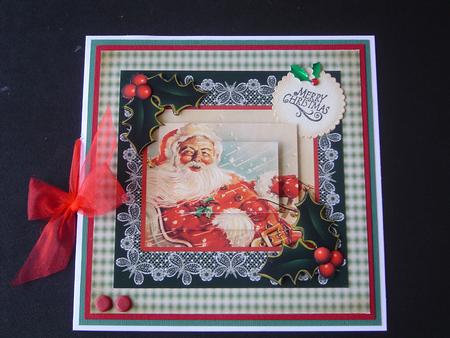 Santa Green 2 Card Sheet by Marilyn Clarke