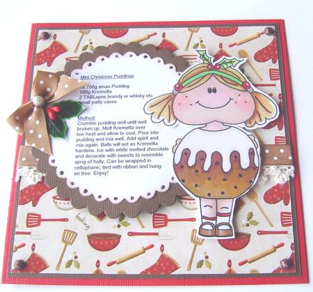 Xmas Pud Maggie Digital Stamp by Marilyn Clarke