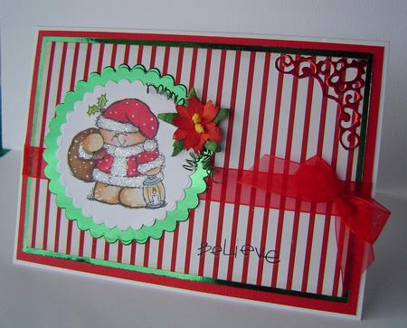 Red and White Stripe by Marilyn Clarke