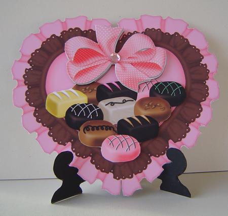 Sweets for My Sweet Quick Card with Stand by Marilyn Clarke