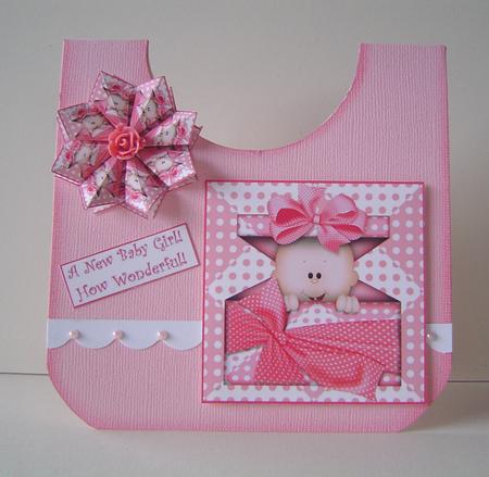 Baby Girl Topper and Tea Bag Tiles by Marilyn Clarke