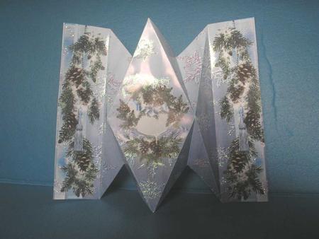 Diamond Fold Christmas Pinecones by MMarilyn Willson