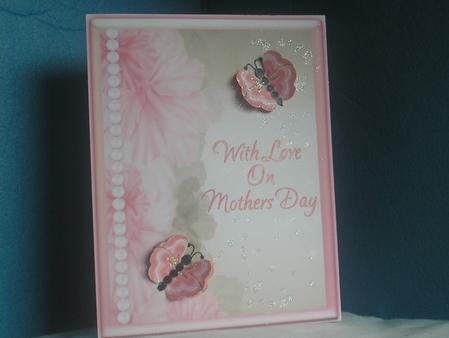 Pink Butterflies & Flowers - Mothers Day by MMarilyn WillsonWillson