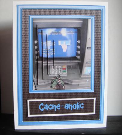 Cache Machine - Geocaching Pyramid Card by MMarilyn Willson