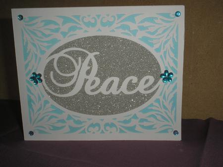 Christmas Card Template Peace 2 Layered by MMarilyn WillsonWillson