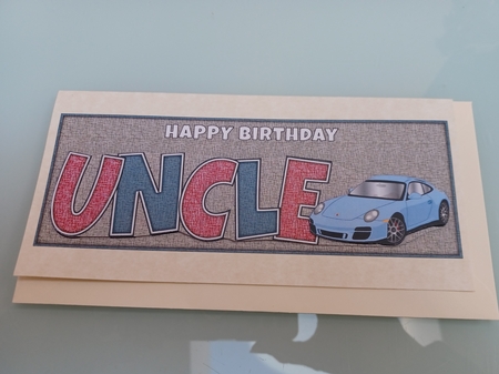 Porsche Uncle Large Dl Insert by Marion Cooper
