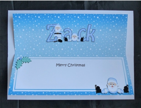 Large Dl Xmas Zack Santa Matching Insert by Maz Kfk