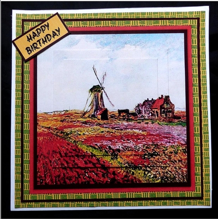 Tulips from Holland 6x6 Multi-pyramid Card Minikit by Maz Kfk