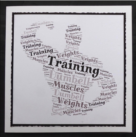 Body Builder Word Art Shape by Maz Kfk