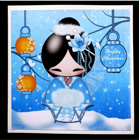 Kokeshi Winter Fun Mini Kit by Maz Kfk