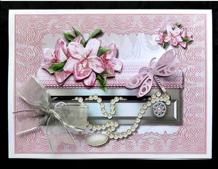 Pink Orchids Jewellery Box by Maz Kfk