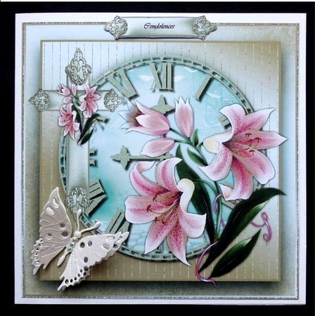 Sympathy Lilies & Cross by Maz Kfk